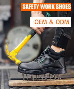 <span class=keywords><strong>Stivali</strong></span> di sicurezza con punta in acciaio da lavoro di qualità da uomo economici in pelle di alta qualità a buon mercato di fabbrica per uomo - Product Image 5