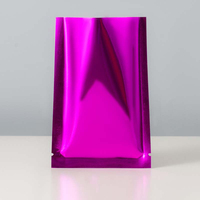 Poche aluminisée colorée imprimée sur mesure de papier d'aluminium masque plat poudre cosmétique 3 emballage de poche de joint latéral