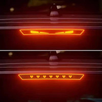 Autocollant de feu stop monté haut Devil Eye, Décoration créative de projection de feu arrière en fibre de carbone, Autocollant automobile