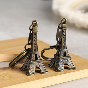 พวงกุญแจหอไอเฟลศิลปะลึกลับ ขนาด 5 ซม. ผลิตจากโลหะผสม ของที่ระลึกจากปารีส - Product Image 4