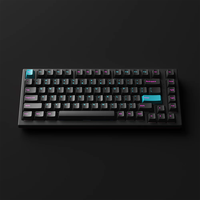 Akko Monsgeek MG75W Keyboard Mini tengah malam berkabel & 2.4G nirkabel profil ceri 75 persen nampan Keyboard