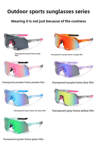 Gafas de Sol Deportivas OEM con Logo Personalizado 2025 CE UV400 Montura de PC <span class=keywords><strong>Lentes</strong></span> con Protección UV para Exteriores Protegen los Ojos para Ciclismo y Correr - Product Image 5