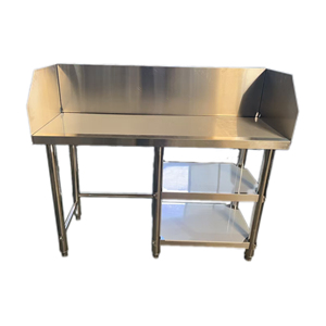 VICTORY KITCHEN Mesa de Trabajo de Acero Inoxidable 201 Personalizada, Mesa de Cocina a Gas con Estante de Almacenamiento de 2 Niveles, Modelo VCT - Product Image 3