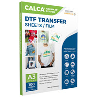 Stock US CALCA 100 feuilles/paquet A3 11.7 "X 16.5" DTF Film de transfert Double face Direct à Film Hybrid Hot Peel Paper Wholesale