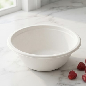 Bol jetable écologique en bagasse de 24 oz, biodégradable, en pulpe de canne à sucre, robuste, compostable, compatible micro-ondes, non toxique - Product Image 4