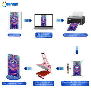 Cadre photo en acrylique vierge pour sublimation, ornement de bureau, souvenir de célébrité, cadre photo vierge, plaque debout avec base - Product Image 5