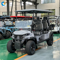 Voiture de golf professionnelle 6 places avec batterie au lithium 72V, prix usine personnalisé pour parcours de golf, complexe hôtelier, aéroport, navette électrique