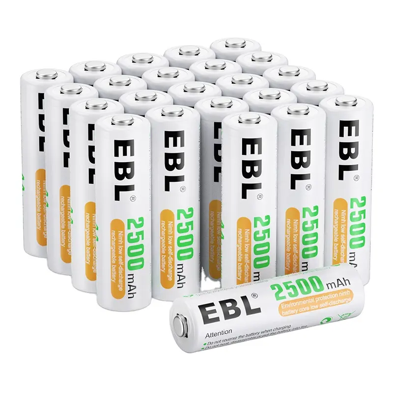 Best Seller 2500mAh şarj edilebilir çift bir pil NIMH 24 adet şarj edilebilir piller