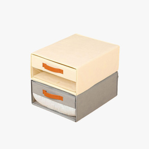 Clothing Organizer Foldable <b>Storage</b> <b>Box</b> Rectangle Solid Color Lidless Stackable Wardrobe Bed Sheet Set <b>Storage</b> - Product Image 3