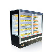 Vitrine réfrigérée commerciale pour supermarché, présentoir ouvert, refroidissement par air, réfrigérateur multi-niveaux sans givre