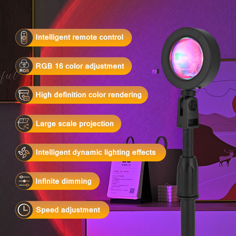 Hongdak Circular Atmosphere RGB Selfie Light for Video Remote-controlled Live Broadcast Supplementary Camera Light