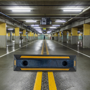 Meta cao su MR-WSRO55 <span class=keywords><strong>PE</strong></span> Nhựa nặng nhiệm vụ 550*150*100mm bánh xe Stopper nhà để xe đường bộ đa năng bánh xe bội thu Chiết Giang - Product Image 1