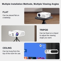 Projecteur portable B11 1080P LCD 280 lumens ANSI, projecteur Android 4K LCD vidéo WIFI