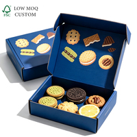 Boîte à biscuits personnalisée avec estampage doré, boîtes en papier recyclables de qualité alimentaire avec impression de motifs pour cadeaux, emballages cadeaux pour macarons de boulangerie