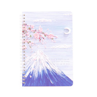 Cuadernos Populares A5 con Espiral y Páginas Rayadas, Papelería Coreana Kawaii de Alta Calidad, Útiles Escolares Lindos para Estudiantes