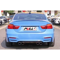 Body Kit Kualitas Tinggi untuk BMW Seri 4 F32 F36 2014-2019 Ditingkatkan Ke Bemper Depan Belakang M4 dengan Grille Side Skirt Diffuser Belakang