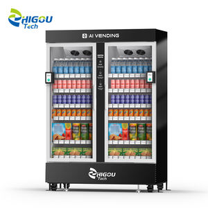 Distributeur automatique de boissons et de collations intelligent et commercial sans personnel avec porte activée par code QR - Product Image 1