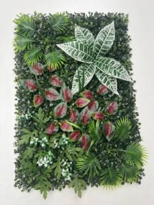 Panneau de haie artificielle en plastique de haute qualité en gros, écran de faux lierre, clôture extérieure, barrière pour la décoration de jardin - Product Image 3