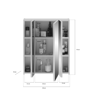 Di alta qualità Design tedesco X18A9725 bagno di vanità mobile con lavello di qualità Premium mobili singolo bagno vanità - Product Image 5