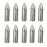 Pointe de flèche en carbone durable de 7mm pour la chasse en plein air, pointe en acier, plume en plastique, accessoire essentiel pour les chasseurs de tir à l'arc