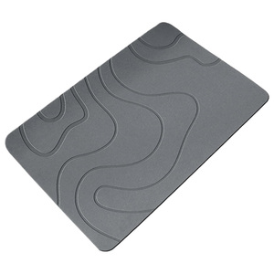 Tapis de bain moderne super absorbant et antidérapant, tapis de salle de bain en terre de diatomée personnalisé avec un design contemporain - Product Image 1