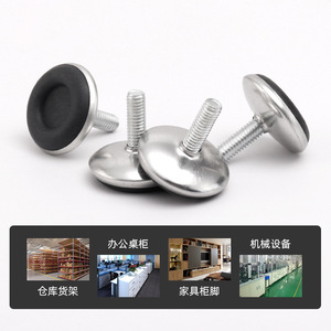 Xinhengxin <b>Adjustable</b> Metal Feet M6X20X30 Ribbed Sole Cabinet Furniture Legs Plastic Heavy Duty Hardware Accessory - Product Image 5