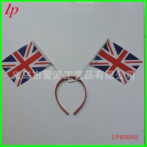 British Flag <b>Headband</b> <b>Plastic</b> Decorative Party Accessory For Events LPB0040 - Product Image 1