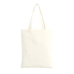 Cheap plan natural color cotton canvas tote bag accept customize logo good quality business promotion cotton canvas tote bags