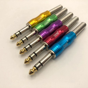 Nuevo Conector de <span class=keywords><strong>Cable</strong></span> de Audio <span class=keywords><strong>RCA</strong></span>/3.5mm/6.35mm de Ángulo Recto, Macho Mono/Estéreo, de 1/4 de Pulgada para Micrófono y Altavoz - Product Image 2