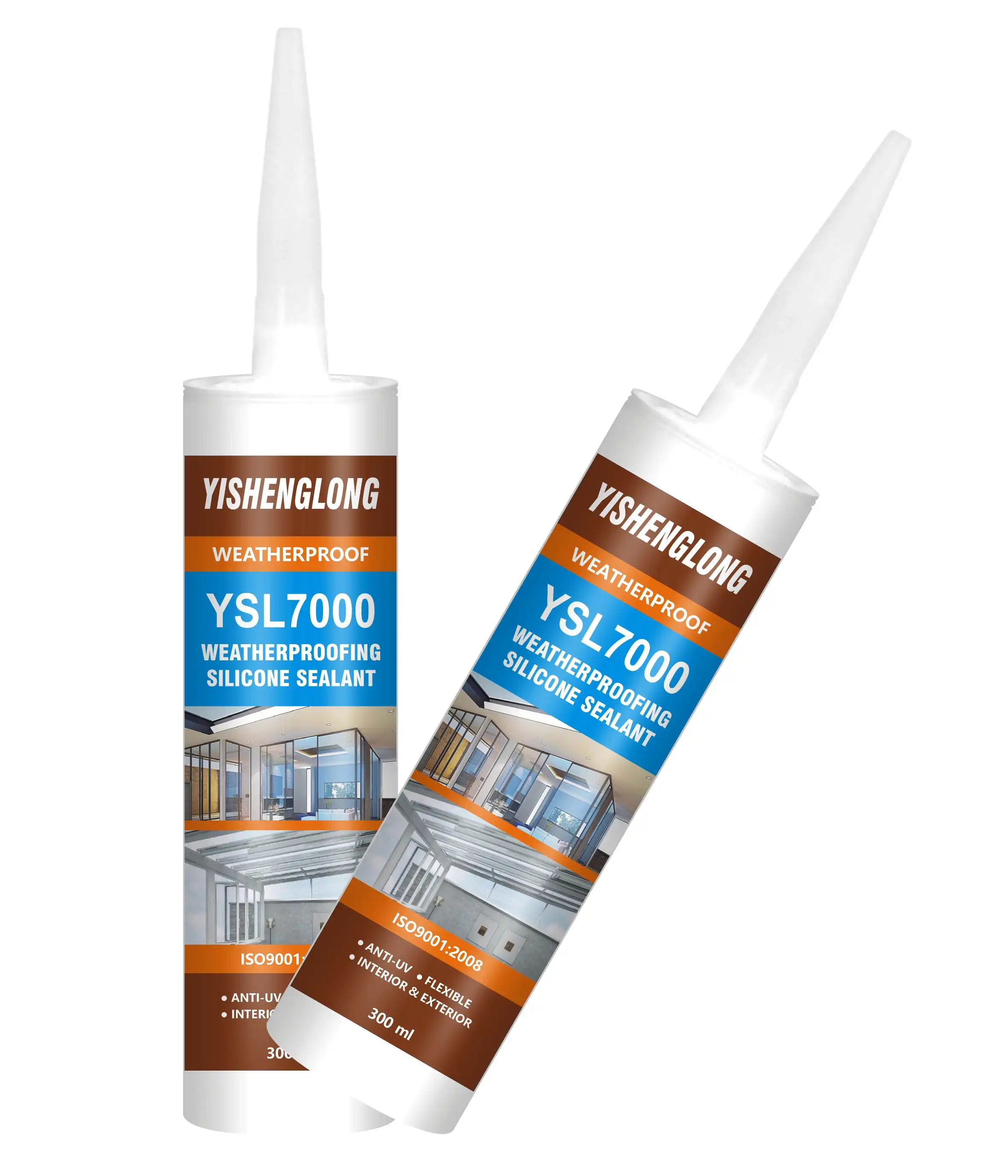 YSL-7000 общего назначения быстрое лечение нейтральный водонепроницаемый герметик & уплотнение 100% силиконовый герметик для незагрязняющая зеркало