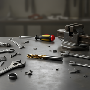 Broca helicoidal HSS Co de 9 mm con revestimiento de TiN, autocentrante, para perforación de metal. - Product Image 3