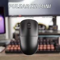 Souris de jeu sans fil Pulsar Crazylight X2 Mini, ultra-légère (35g), capteur optique 32K DPI, ergonomique, 7 boutons, pour droitiers, 8K