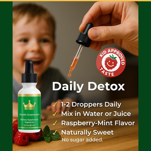 Zeolite Detox en Gotas Líquidas para Niños y Adultos, con Clinoptilolita, Vitaminas B12 y D Puras, Fórmula Vegana, Gran Venta - Product Image 5