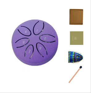 Tambor de Lengua Hueco de Acero de 7.5cm, 6 Notas, Instrumento de Percusión Handpan, Yoga, Meditación, Música, Concierto, Relajación, Sanación Espiritual - Product Image 3