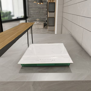 Table de cuisson à <span class=keywords><strong>induction</strong></span> <span class=keywords><strong>blanche</strong></span> à 4 brûleurs 9 niveaux de puissance Verrouillage enfant Cuisinière électrique portable Prise intégrée Application au gaz 110V-220V - Product Image 2