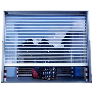 Vente en gros 3.5m <span class=keywords><strong>4m</strong></span> <span class=keywords><strong>Porte</strong></span> roulante en cristal personnalisée Rouleau d'aluminium automatique ignifuge et antivol pour centre commercial <span class=keywords><strong>Garage</strong></span> Entrepôt - Product Image 1