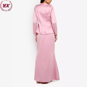 New Embroidery Pink Dress Wholesale Baju Kurung Malaysia Modern 2023 <strong>Model</strong> Baju Kebaya Muslim Modern Photo - Product Image 6