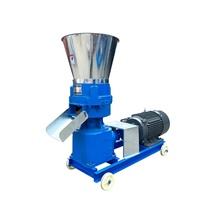 Machine à granulés à plat multifonctionnelle pour la fabrication de balles de riz et d'aliments pour volailles, avec boucles durables.