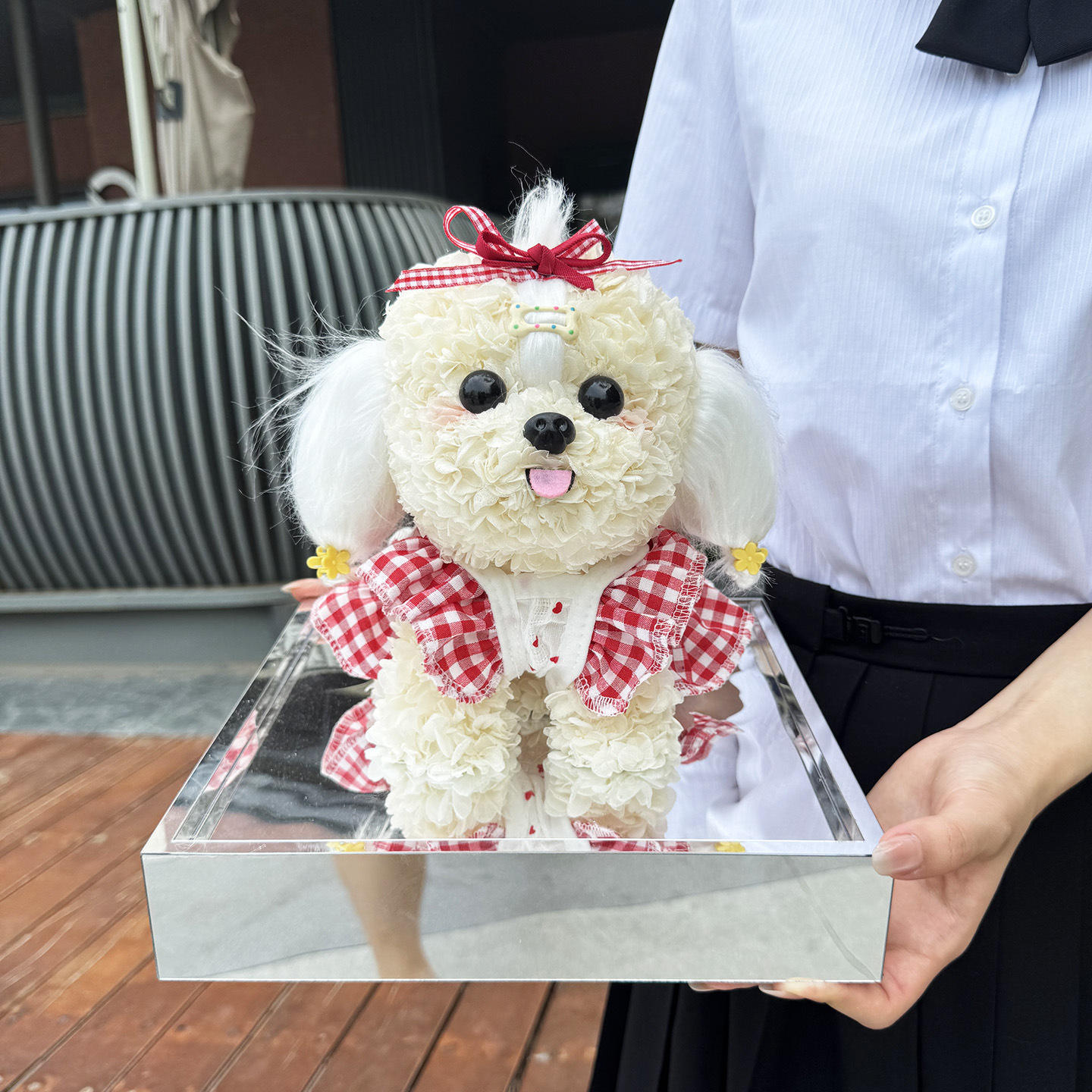 ผมเปีย-ชมพู