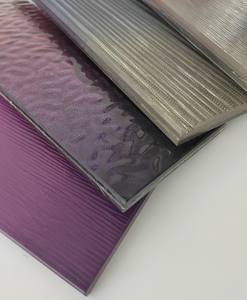 Panneau de verre artistique laminé avec maille métallique, style décoratif pour cloisons de bâtiments, décoration intérieure de maison et de bureau - Product Image 2