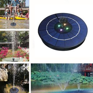 Fontaine de jardin flottante <span class=keywords><strong>solaire</strong></span> murale éclairée OEM 3W <span class=keywords><strong>avec</strong></span> <span class=keywords><strong>pompe</strong></span> 3.5W et <span class=keywords><strong>batterie</strong></span> de secours LED <span class=keywords><strong>pour</strong></span> <span class=keywords><strong>bassin</strong></span> d'<span class=keywords><strong>eau</strong></span> extérieur - Product Image 4