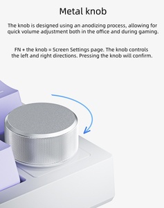 Ajazz AK820 pro Gaming <b>keyboard</b> 3-mode mechanical <b>keyboard</b> with customized 75 hot-swappable gasket for gaming side layout - Product Image 3