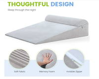 Extra großes ortho pä disches Memory Foam-Bettkeil kissen für Schlaf-, GRED-und Säure-Reflux (7,5 ''Hx35''Lx32''W)