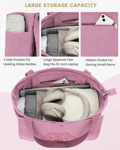 Muestra Gratuita de Bolsas de Lona Personalizadas con Bolsillos para Tapete de Yoga, Bolsas de Hombro Multiusos para Ejercicio, Pilates, Viajes, Playa - Product Image 4