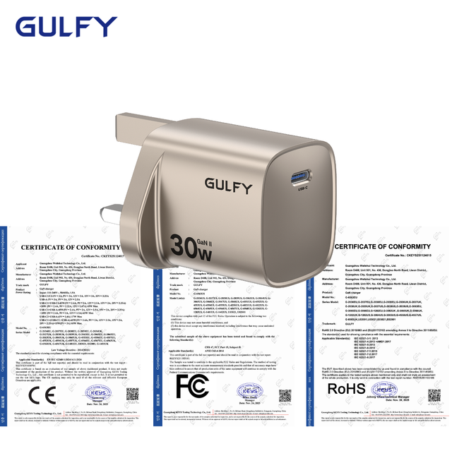 Compact 30W GaN II Charger with PD for iPhone 17 Samsung Mobile Phone
