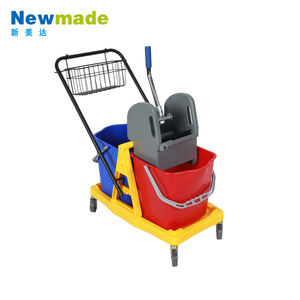 Fournitures d'équipement de service en chambre d'hôpital et d'hôtel chariot de nettoyage de ménage avec essoreuse de vadrouille chariot de conciergerie - Product Image 5