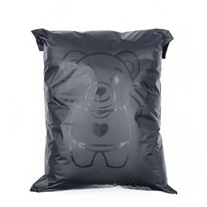 Enveloppe UV noire mate sacs d'expédition personnalisés sac Express en feuille d'impression dorée enveloppe en polymère sac d'expédition d'emballage d'expédition personnalisé - Product Image 5