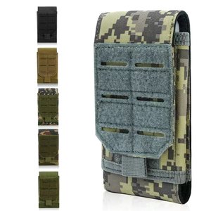 Pochette tactique réglable pour téléphone portable, petit sac IFAK Molle, pochette utilitaire EDC, sacoche de ceinture pour téléphone portable, étui pour téléphone 600D - Product Image 1