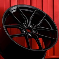 Rines de Aleación Forjados Monobloque de Estilo JDM Premium, Color Negro Mate, Multirradio, Cóncavos Profundos, para Autos de Pasajeros Nismo