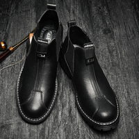 Bottes Rétro Montantes Homme en Cuir Véritable de Vache, Antidérapantes, à Enfiler, avec Service de Personnalisation du LOGO – Approvisionnement Direct Usine